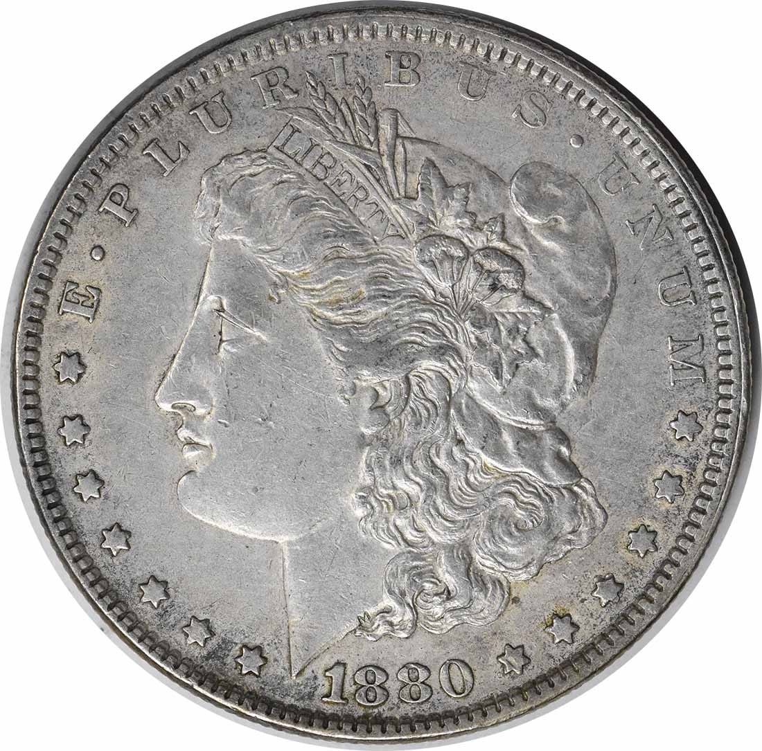 1880 VAM 39A Morgan Silver Dollar 90% Silver Uncertified Coin (1 of 2)
