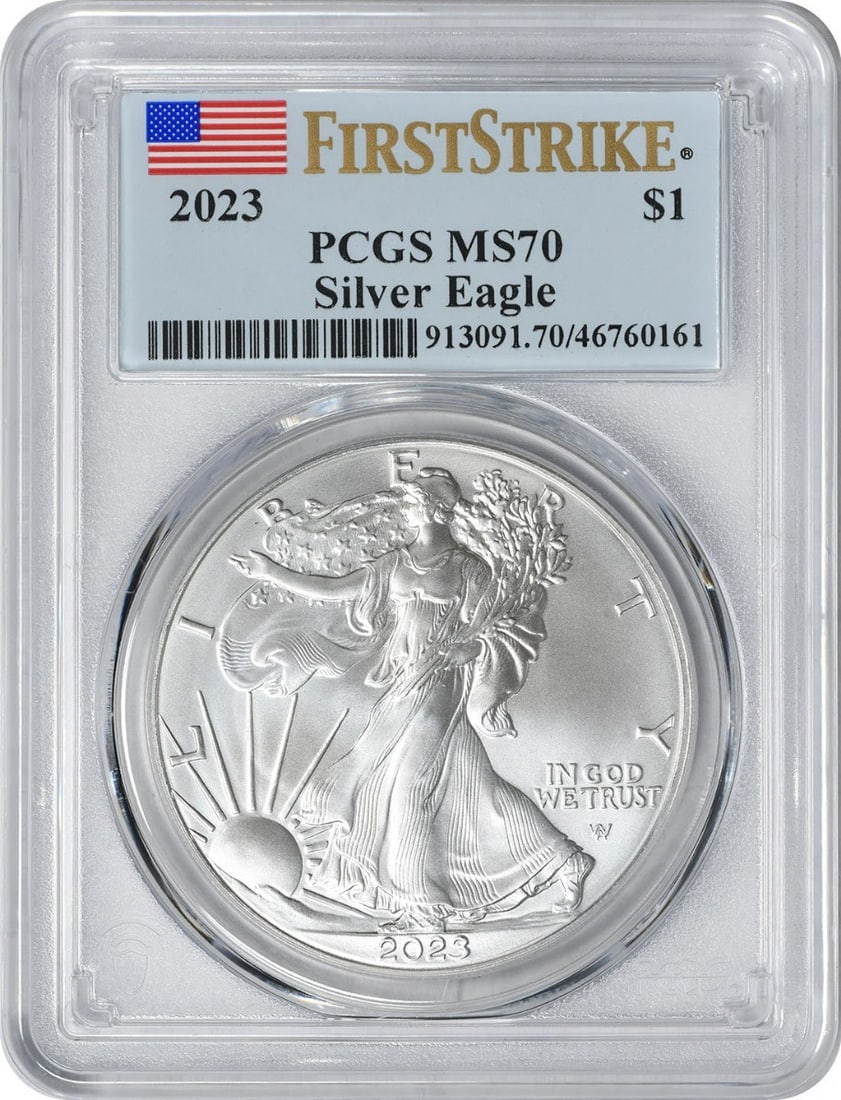 PCGS MS70 2023 Silver American Eagle Dollar First Strike (1 of 2)