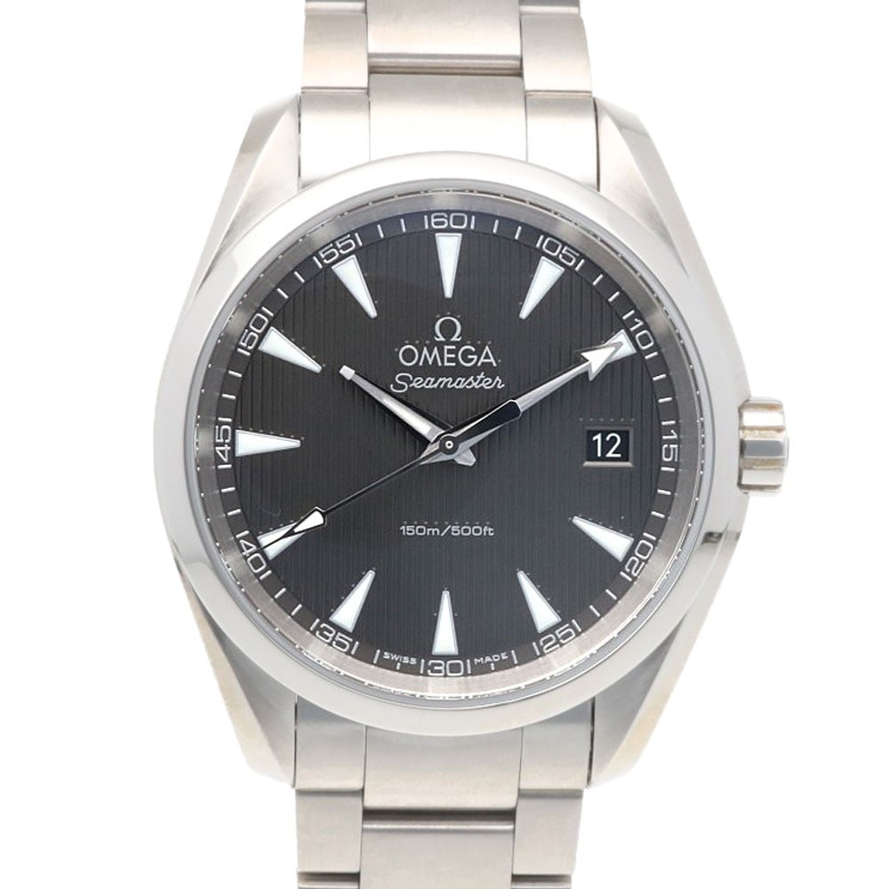 OMEGA Aqua Terra Quartz Men's Wristwatch 23110396006001: OMEGA Aqua Terra Quartz Men's Wristwatch 23110396006001 This is an OMEGA Seamaster Aqua Terra Quartz wristwatch designed for men. Manufactured in Switzerland, this pre-owned timepiece combines precisi