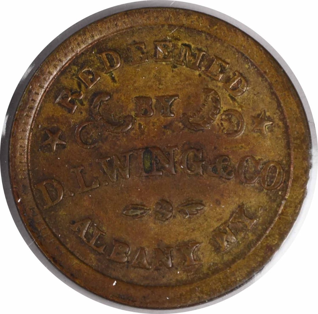 New York NY-010-H Civil War Era Copper Token Uncirculated: New York NY-010-H Civil War Era Copper Token Uncirculated This is an un-used Civil War token store card from New York, cataloged as NY-010-H. Made of copper, this token originates from the United Stat
