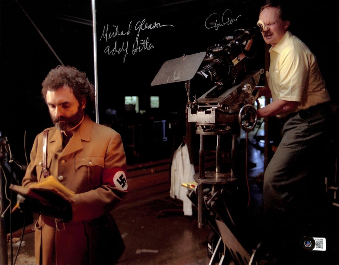 11x14 Indiana Jones production photo signed by Michael Gleason and Don Dow BAS (1 of 1)