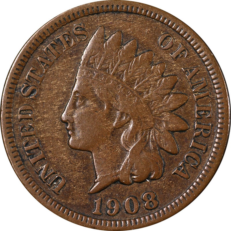 1908-S Indian Head Cent Copper Key Date Choice XF: 1908-S Indian Head Cent Copper Key Date Choice XF This 1908-S Indian Cent is a circulated coin featuring superb eye appeal and a well-defined strike. It displays a nearly perfect chocolate brown color