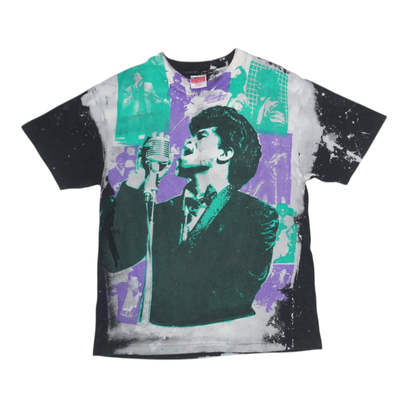Vintage Mosquitohead James Brown 1990s Large Cotton Shirt Multicolor (1 of 2)