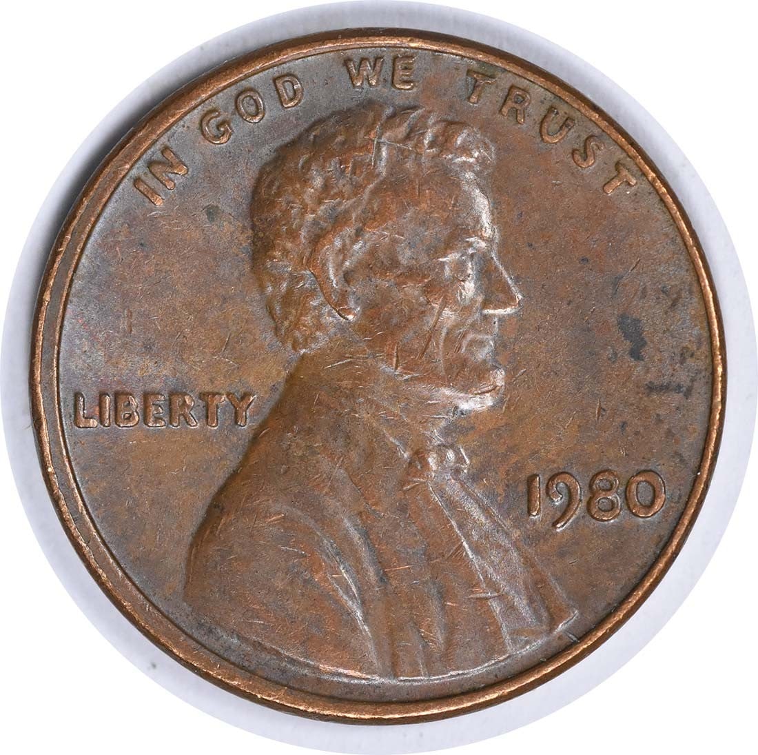 1980 Lincoln Memorial Cent Double Die Obverse BU Copper Uncertified: 1980 Lincoln Memorial Cent Double Die Obverse BU Copper Uncertified This is a 1980 Lincoln Memorial Cent featuring the DDO FS-101 variety. The coin is composed of copper and has no mint mark. It is in