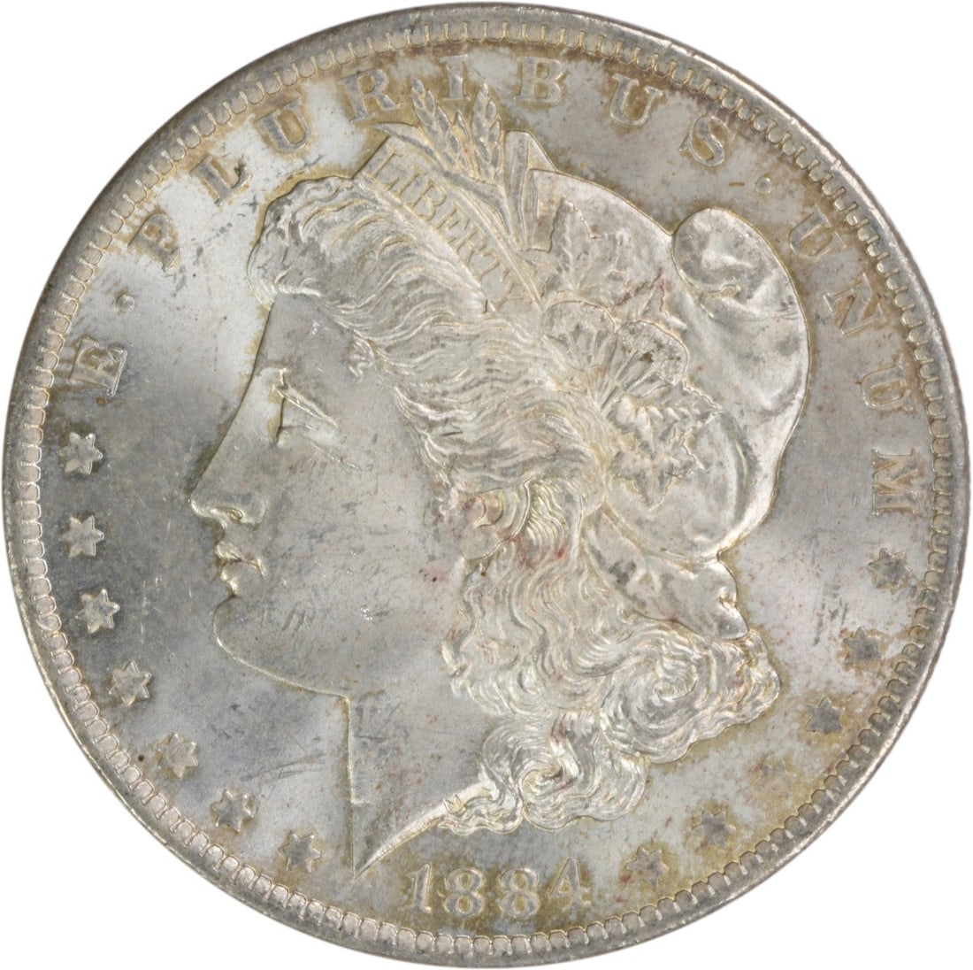 Choice BU 1884-O Silver Dollar Morgan Uncirculated Uncertified: Choice BU 1884-O Silver Dollar Morgan Uncirculated Uncertified This is an 1884-O Morgan Silver Dollar in Choice Brilliant Uncirculated condition. The coin is uncertified and features the 'O' mint mark