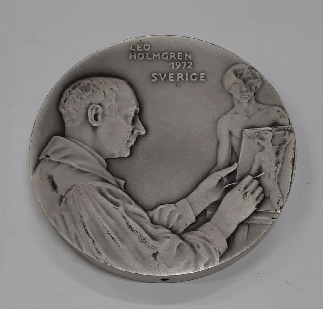 6.543 oz Sterling Silver Medal 1972 Leo Holmgren by Franklin Mint (1 of 3)