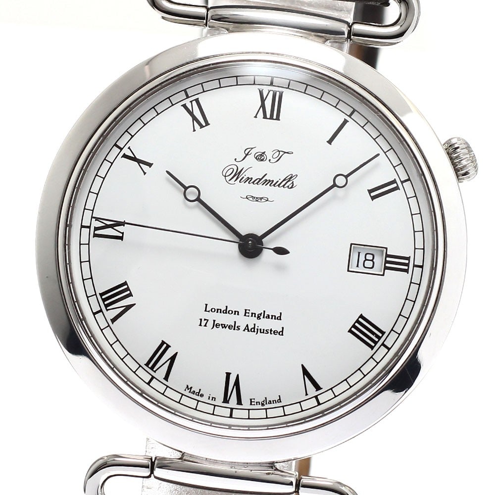 J&T Windmills Men's Manual Wind Wristwatch Date SV925 Case: J&T Windmills Men's Manual Wind Wristwatch Date SV925 Case This J&T Windmills WGS10005/1 men's wristwatch features a manual winding movement with a date function. The case is crafted from SV925, compl