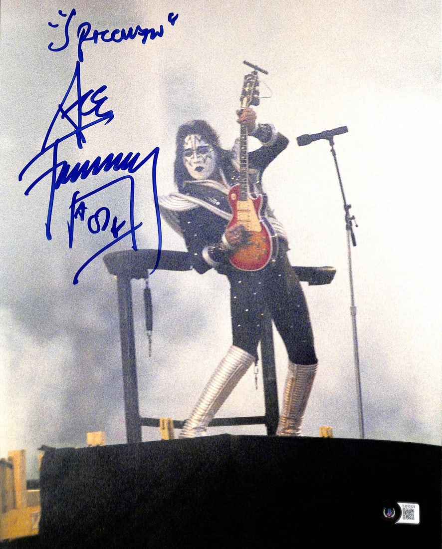 Beckett Certified Ace Frehley Spaceman 11x14 Signed Concert Photo (1 of 1)