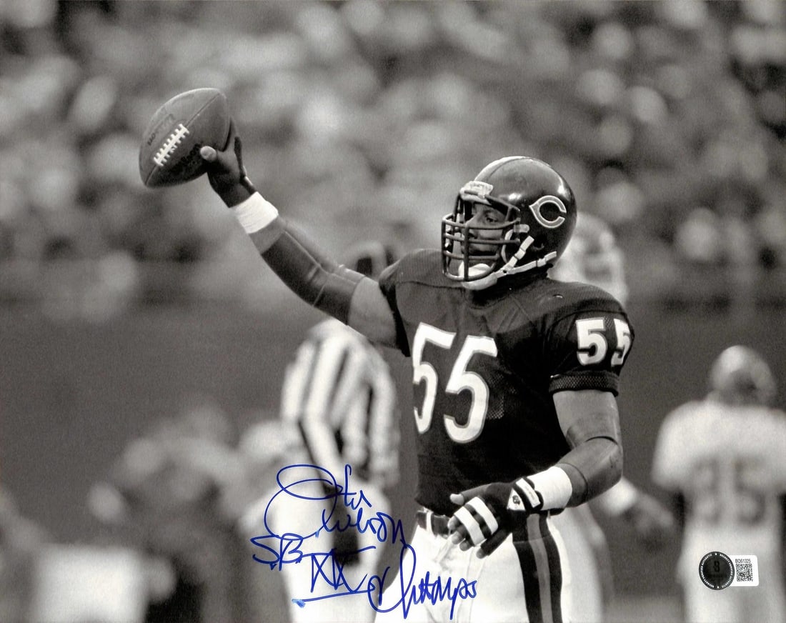 Beckett Authenticated Otis Wilson Bears 11x14 Signed SB XX Champs Photo: Beckett Authenticated Otis Wilson Bears 11x14 Signed SB XX Champs Photo This 11x14 black-and-white photograph features former Chicago Bears linebacker Otis Wilson in action and is hand-signed by him. 