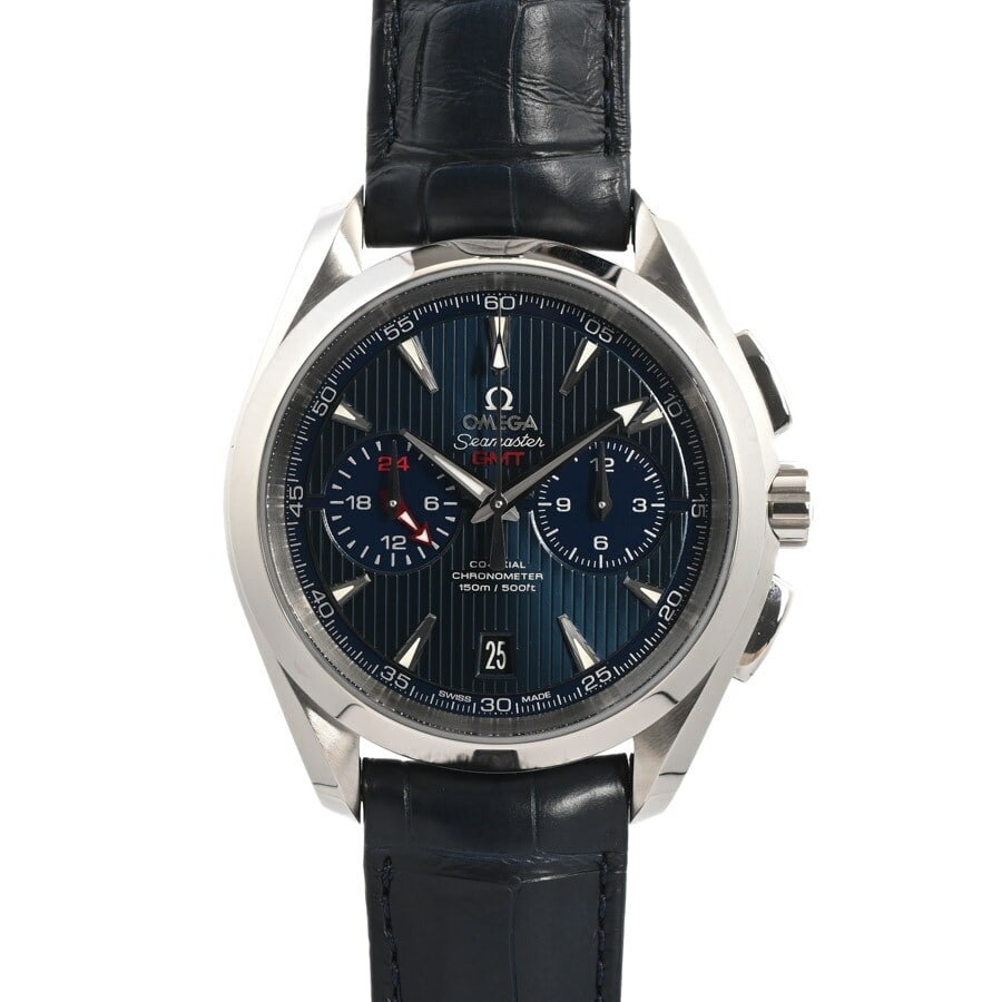OMEGA Aqua Terra 150M Co-Axial Chronometer Men's Wristwatch: OMEGA Aqua Terra 150M Co-Axial Chronometer Men's Wristwatch This is a pre-owned OMEGA Seamaster Aqua Terra 150M Co-Axial Chronometer wristwatch for men. Made in Switzerland, this timepiece combines pr