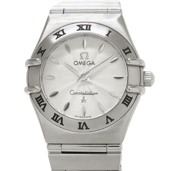 Omega Constellation Mini 22mm Stainless Steel Quartz Watch: Omega Constellation Mini 22mm Stainless Steel Quartz Watch This Omega Constellation Mini women's wristwatch combines timeless elegance with reliable performance. Featuring a 22mm stainless steel case 