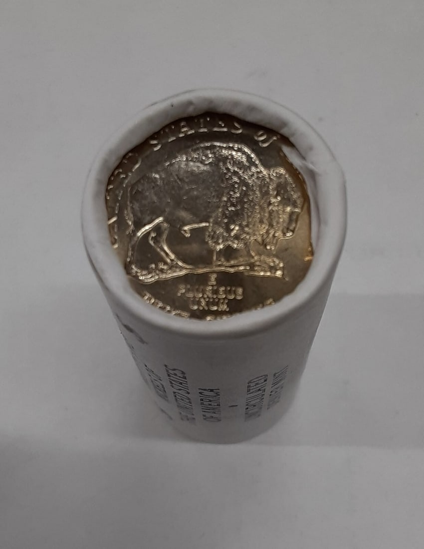 Box of 500 2005-D Jefferson Nickels in Twenty Uncirculated 25-Coin Rolls: Box of 500 2005-D Jefferson Nickels in Twenty Uncirculated 25-Coin Rolls This box contains twenty uncirculated rolls of 2005-D Jefferson nickels, each featuring the American Bison reverse. Each roll h