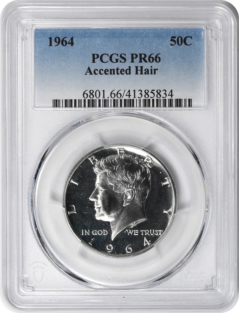 1964 Kennedy Half Dollar PR66 PCGS 90% Silver Coin Uncirculated (1 of 2)