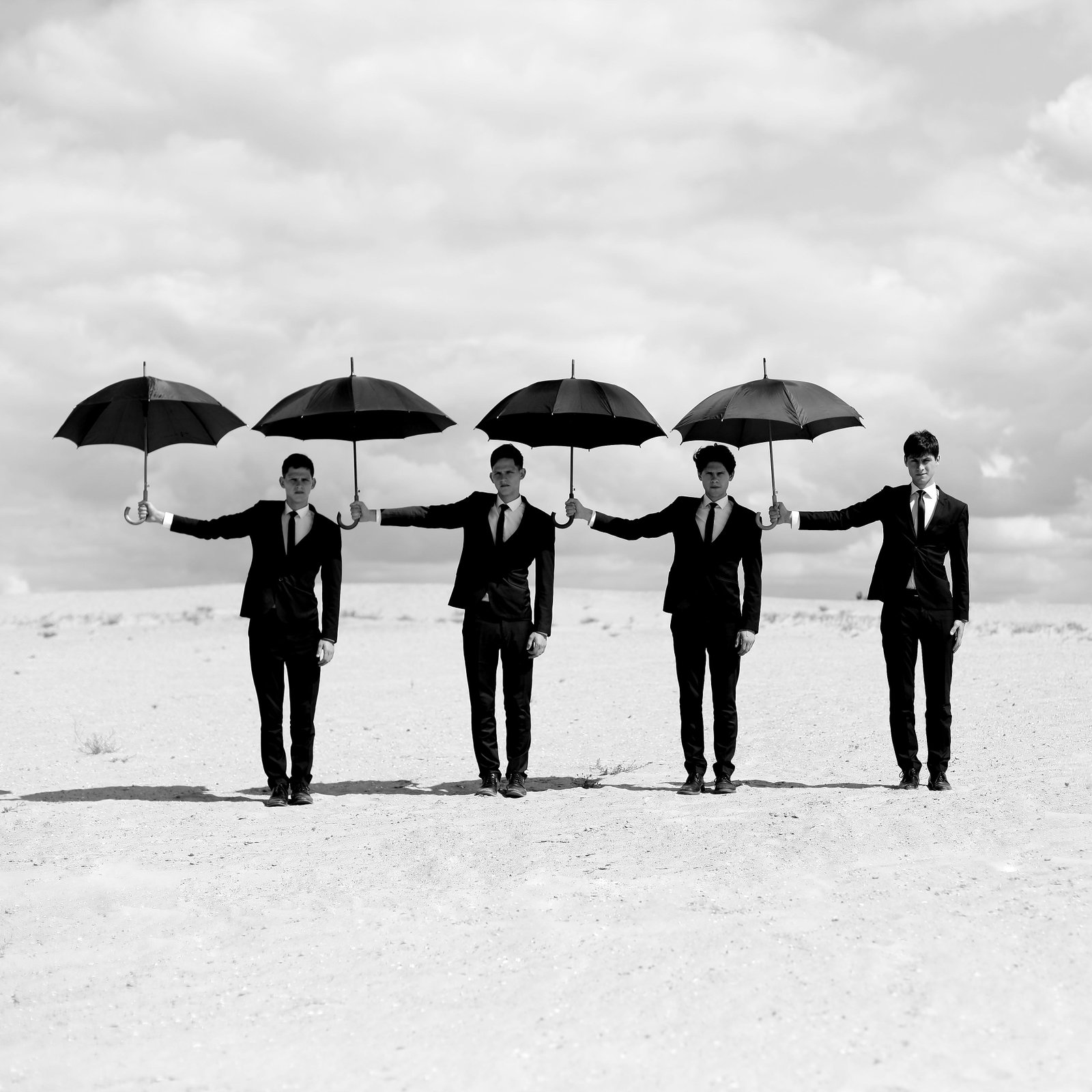 Framed 24 x 24 Black and White Photograph Men 2 by Olha Stepanian: Framed 24 x 24 Black and White Photograph Men 2 by Olha Stepanian Framed black and white photography titled "Men 2" by Olha Stepanian. The work is printed on photographic paper using Epson Professiona