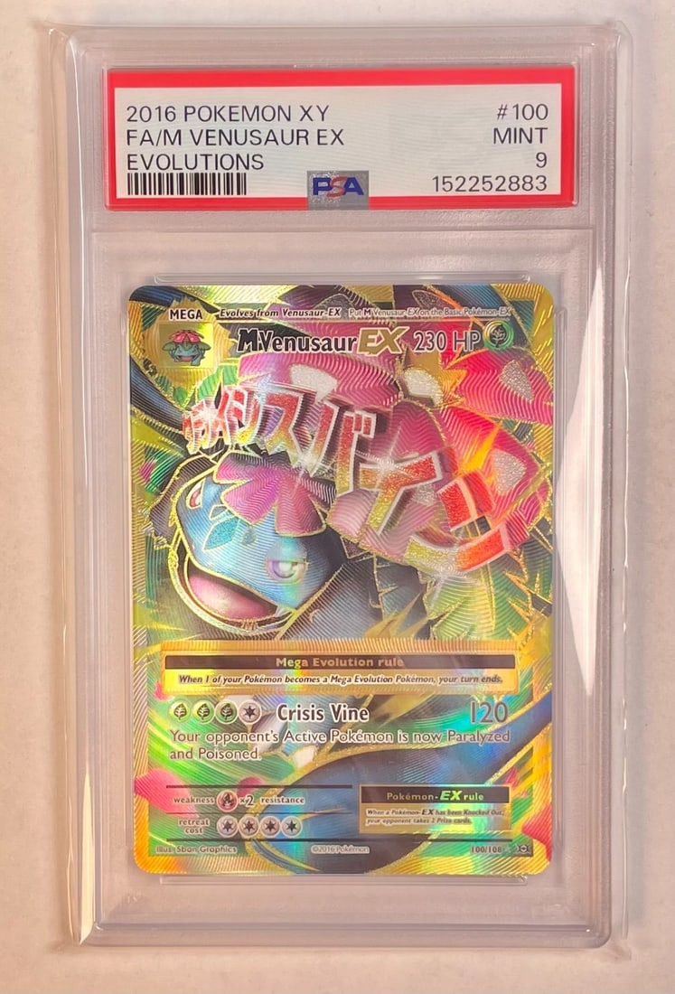 2016 Pokemon Evolutions M Venusaur EX Full Art PSA 9 100 108 (1 of 2)