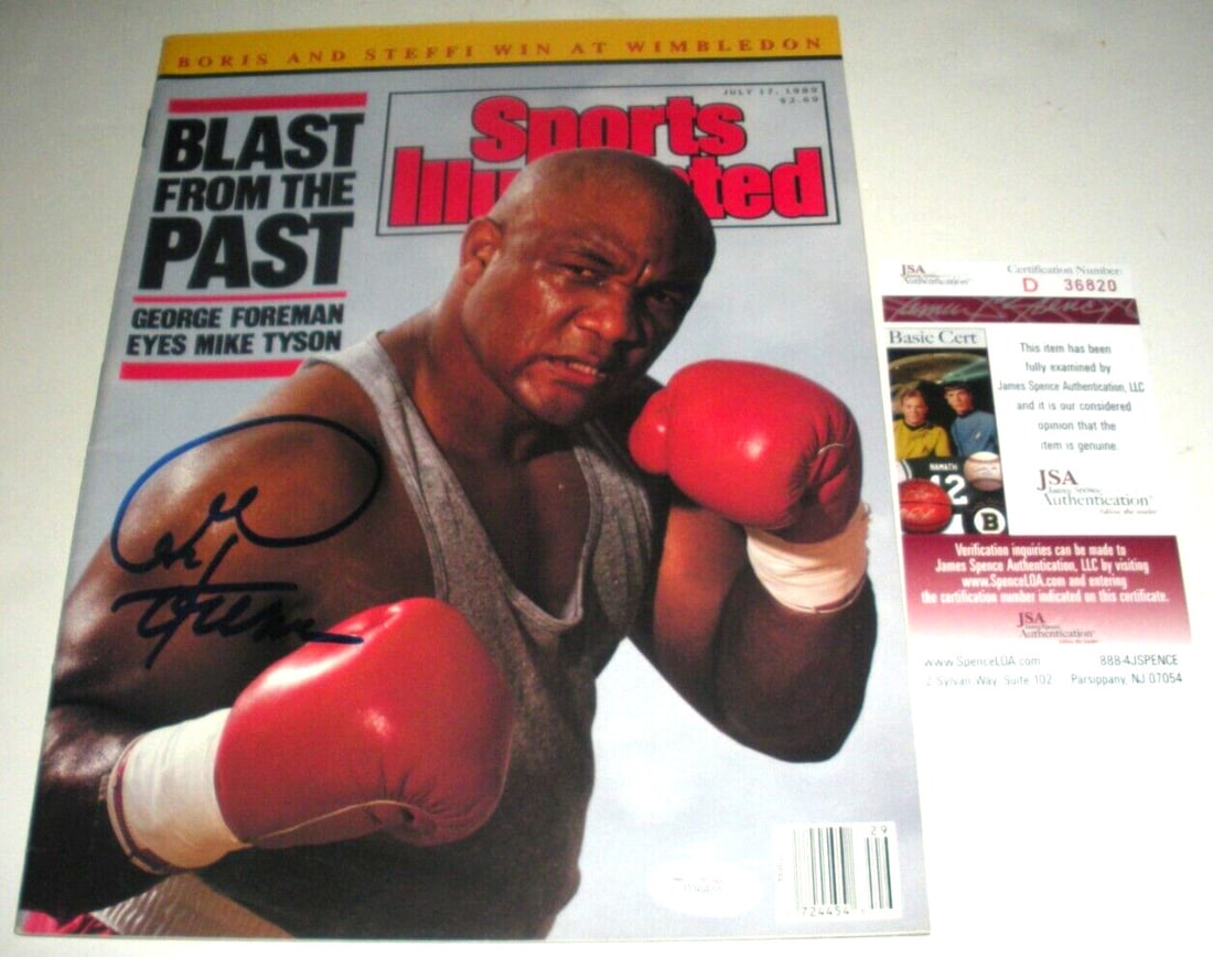 Sports Illustrated Magazine Hand Signed by George Foreman JSA COA (1 of 1)