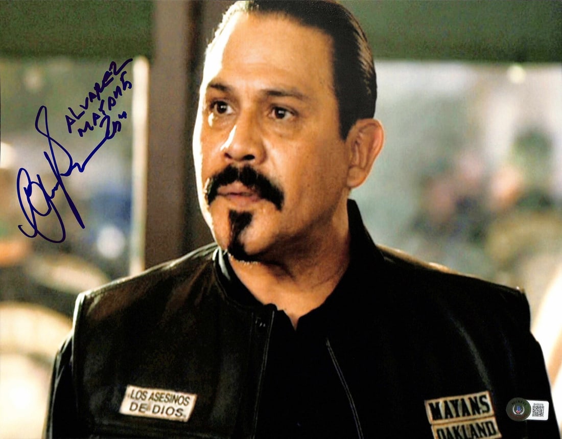 Emilio Rivera Signed 11x14 Photo as Alvarez Sons of Anarchy Beckett Authenticated (1 of 1)