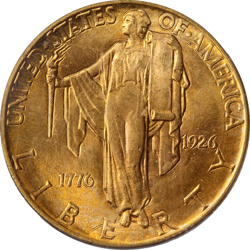 PCGS MS65 1926 Sesqui Gold $2.50 Commemorative Coin (1 of 4)