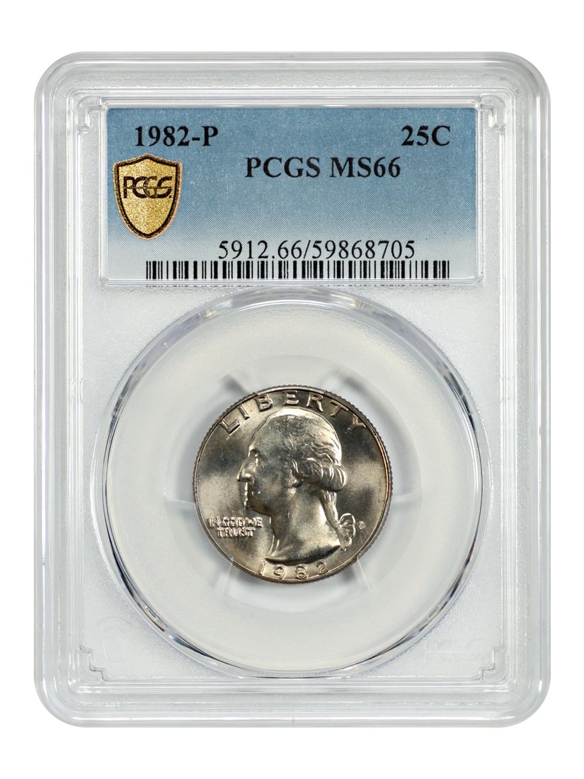 PCGS MS66 1982 P Washington Quarter 25C (1 of 4)
