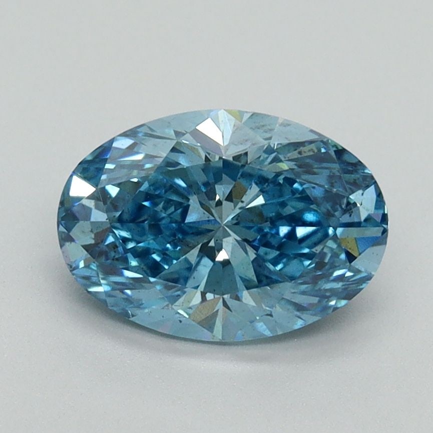 Loose Diamond - OVAL 1.51ct Fancy Vivid Blue SI1: Loose Diamond - OVAL 1.51ct Fancy Vivid Blue SI1 Source: This is a real non-mined Diamond that has been grown in a lab Shape: OVAL Carats: 1.51 Color: Fancy Vivid Blue Certification: IGI Video: