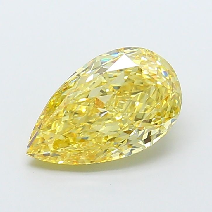 Loose Diamond - PEAR 4.1ct Fancy Intense Yellow VS1: Loose Diamond - PEAR 4.1ct Fancy Intense Yellow VS1 Source: This is a real non-mined Diamond that has been grown in a lab Shape: PEAR Carats: 4.1 Color: Fancy Intense Yellow Certification: IGI Video:
