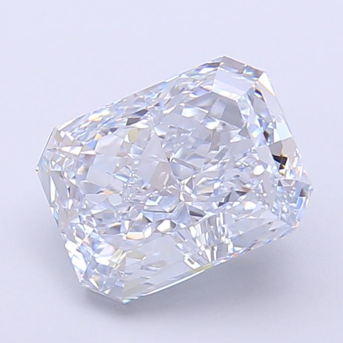 Loose Diamond - RADIANT 2.55ct Fancy Light Blue VVS1: Loose Diamond - RADIANT 2.55ct Fancy Light Blue VVS1 Source: This is a real non-mined Diamond that has been grown in a lab Shape: RADIANT Carats: 2.55 Color: Fancy Light Blue Certification: IGI Video: