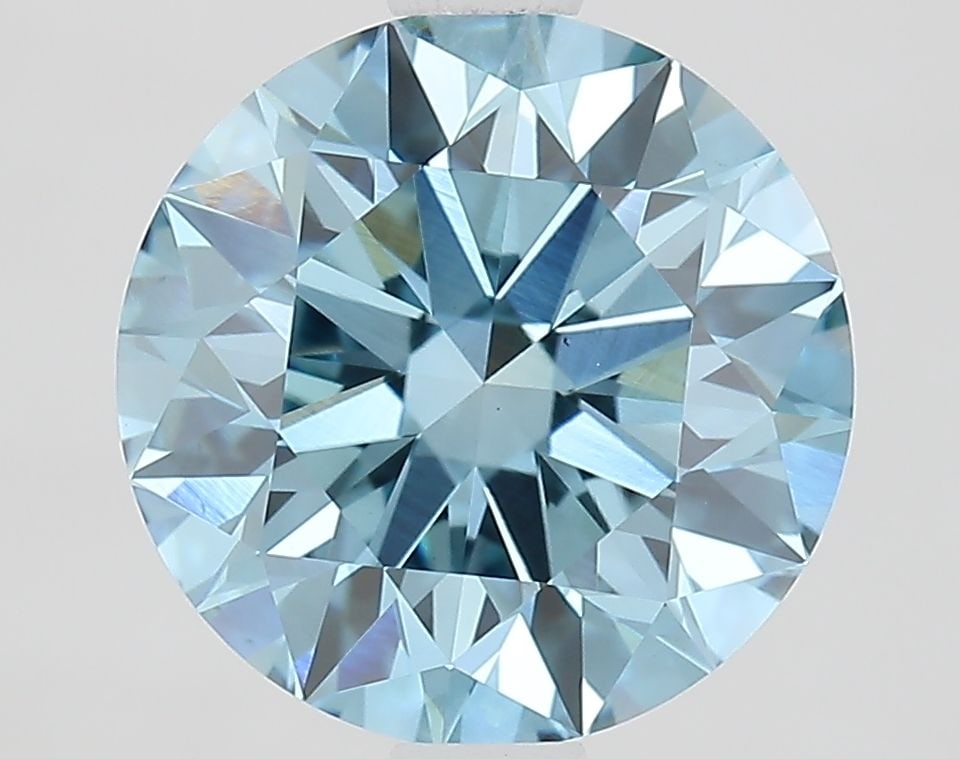 Ideal Loose Diamond - ROUND 2.23ct Fancy Vivid Blue VS1: Ideal Loose Diamond - ROUND 2.23ct Fancy Vivid Blue VS1 Source: This is a real non-mined Diamond that has been grown in a lab Shape: ROUND Carats: 2.23 Color: Fancy Vivid Blue Certification: IGI
