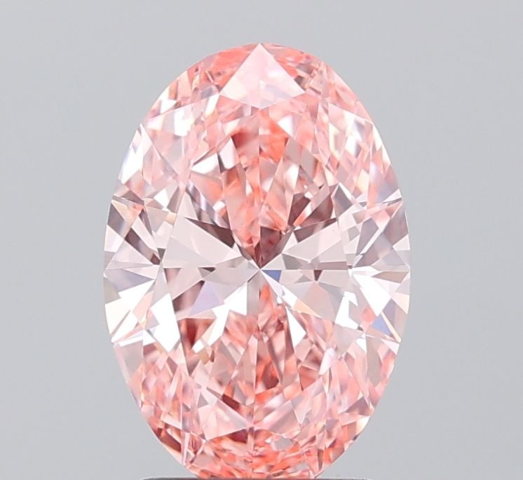 Loose Diamond - OVAL 1.81ct Fancy Vivid Pink VVS2: Loose Diamond - OVAL 1.81ct Fancy Vivid Pink VVS2 Source: This is a real non-mined Diamond that has been grown in a lab Shape: OVAL Carats: 1.81 Color: Fancy Vivid Pink Certification: IGI Additional i