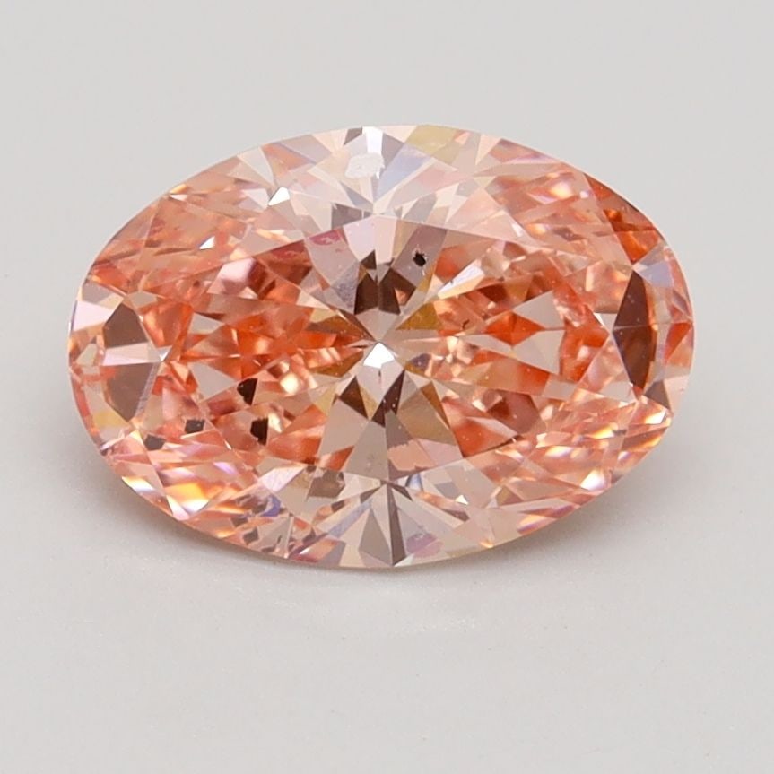 Loose Diamond - OVAL 1.58ct Fancy Intense Pink SI1: Loose Diamond - OVAL 1.58ct Fancy Intense Pink SI1 Source: This is a real non-mined Diamond that has been grown in a lab Shape: OVAL Carats: 1.58 Color: Fancy Intense Pink Certification: IGI Video: