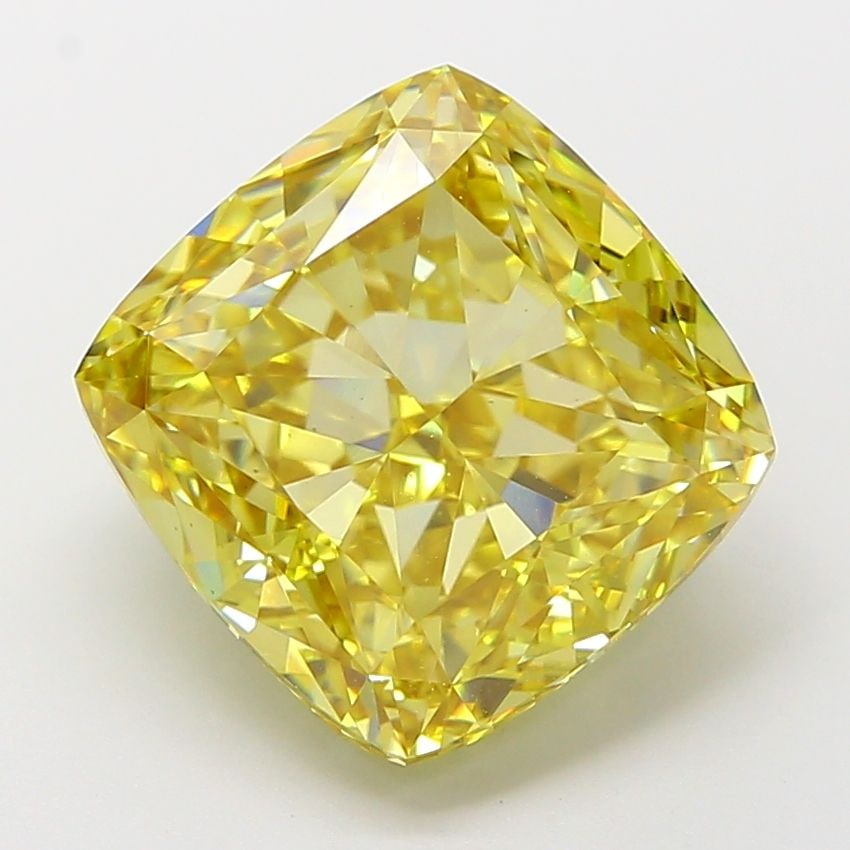 Loose Diamond - CUSHION MODIFIED 7.07ct Fancy Intense Yellow VS1: Loose Diamond - CUSHION MODIFIED 7.07ct Fancy Intense Yellow VS1 Source: This is a real non-mined Diamond that has been grown in a lab Shape: CUSHION MODIFIED Carats: 7.07 Color: Fancy Intense Yellow 