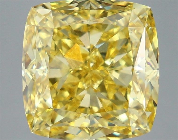 Loose Diamond - CUSHION MODIFIED 7.48ct Fancy Vivid Yellow VS1 (1 of 1)