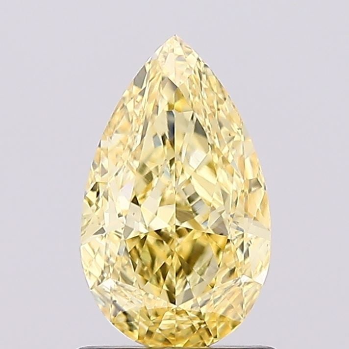Loose Diamond - PEAR 1.12ct Fancy Intense Yellow VS1: Loose Diamond - PEAR 1.12ct Fancy Intense Yellow VS1 Source: This is a real non-mined Diamond that has been grown in a lab Shape: PEAR Carats: 1.12 Color: Fancy Intense Yellow Certification: IGI Video