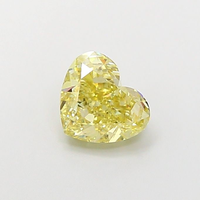 Loose Diamond - HEART 2.18ct Fancy Yellow VS2: Loose Diamond - HEART 2.18ct Fancy Yellow VS2 Source: This is a real non-mined Diamond that has been grown in a lab Shape: HEART Carats: 2.18 Color: Fancy Yellow Certification: IGI Video: