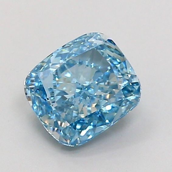 Loose Diamond - CUSHION MODIFIED 1.27ct Fancy Vivid Blue VS1: Loose Diamond - CUSHION MODIFIED 1.27ct Fancy Vivid Blue VS1 Source: This is a real non-mined Diamond that has been grown in a lab Shape: CUSHION MODIFIED Carats: 1.27 Color: Fancy Vivid Blue Certific