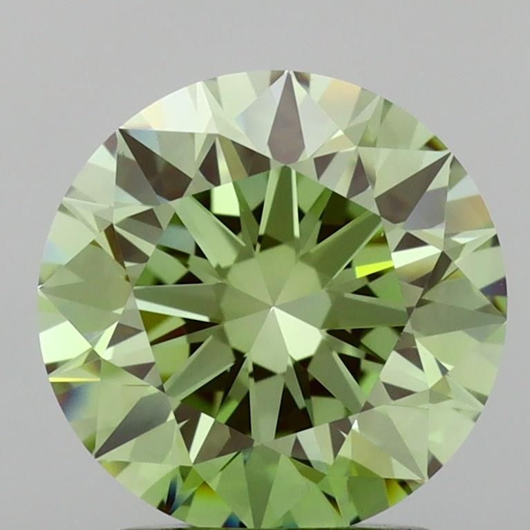Ideal Loose Diamond - ROUND 2.06ct Fancy Vivid Green VVS2: Ideal Loose Diamond - ROUND 2.06ct Fancy Vivid Green VVS2 Source: This is a real non-mined Diamond that has been grown in a lab Shape: ROUND Carats: 2.06 Color: Fancy Vivid Green Certification: IGI