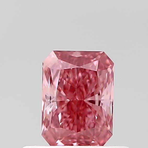 Loose Diamond - RADIANT 0.43ct Fancy Vivid Pink VS1: Loose Diamond - RADIANT 0.43ct Fancy Vivid Pink VS1 Source: This is a real non-mined Diamond that has been grown in a lab Shape: RADIANT Carats: 0.43 Color: Fancy Vivid Pink Certification: IGI Video: