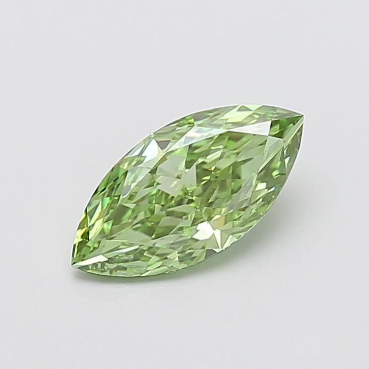 Loose Diamond - MARQUISE 1.52ct Fancy Vivid Green VS1: Loose Diamond - MARQUISE 1.52ct Fancy Vivid Green VS1 Source: This is a real non-mined Diamond that has been grown in a lab Shape: MARQUISE Carats: 1.52 Color: Fancy Vivid Green Certification: IGI