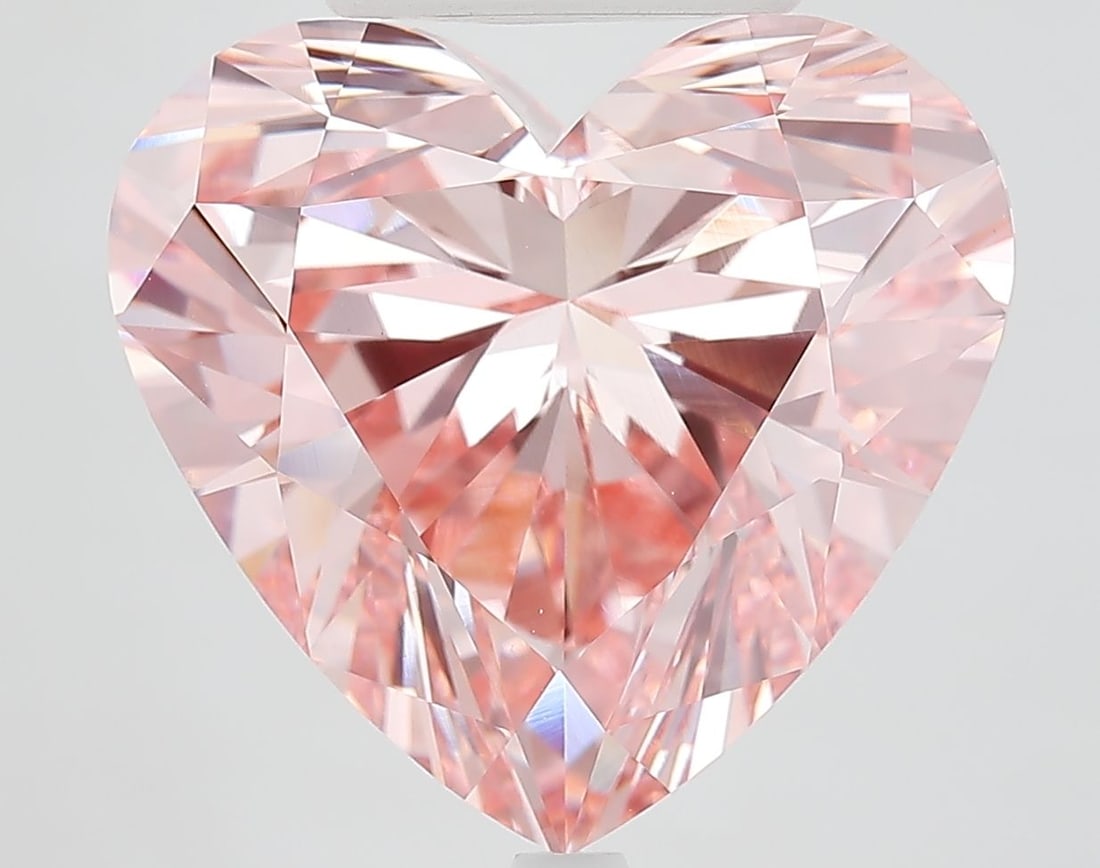 Loose Diamond - HEART 11.05ct Fancy Vivid Pink VVS2: Loose Diamond - HEART 11.05ct Fancy Vivid Pink VVS2 Source: This is a real non-mined Diamond that has been grown in a lab Shape: HEART Carats: 11.05 Color: Fancy Vivid Pink Certification: IGI Video: