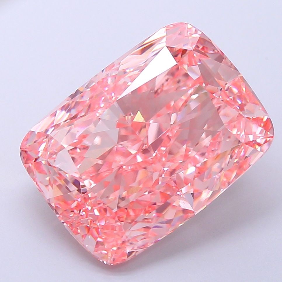 Loose Diamond - CUSHION MODIFIED 9.98ct Fancy Vivid Pink VS1: Loose Diamond - CUSHION MODIFIED 9.98ct Fancy Vivid Pink VS1 Source: This is a real non-mined Diamond that has been grown in a lab Shape: CUSHION MODIFIED Carats: 9.98 Color: Fancy Vivid Pink Certific