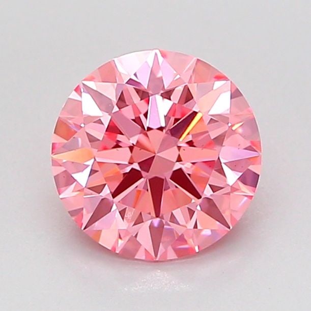 Ideal Loose Diamond - ROUND 1.3ct Fancy Vivid Pink VS1: Ideal Loose Diamond - ROUND 1.3ct Fancy Vivid Pink VS1 Source: This is a real non-mined Diamond that has been grown in a lab Shape: ROUND Carats: 1.3 Color: Fancy Vivid Pink Certification: IGI Video: