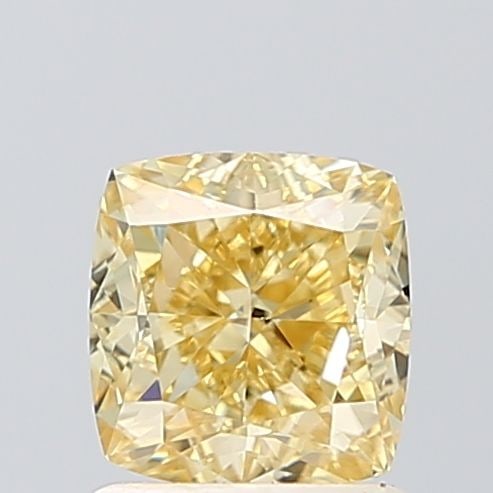 Loose Diamond - CUSHION BRILLIANT 1.34ct Yellow VS1: Loose Diamond - CUSHION BRILLIANT 1.34ct Yellow VS1 Source: This is a real non-mined Diamond that has been grown in a lab Shape: CUSHION BRILLIANT Carats: 1.34 Color: Yellow Certification: NONE Video: