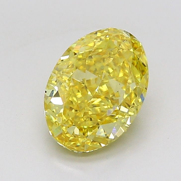 Loose Diamond - OVAL 2.01ct Fancy Intense Yellow VS2: Loose Diamond - OVAL 2.01ct Fancy Intense Yellow VS2 Source: This is a real non-mined Diamond that has been grown in a lab Shape: OVAL Carats: 2.01 Color: Fancy Intense Yellow Certification: IGI Video