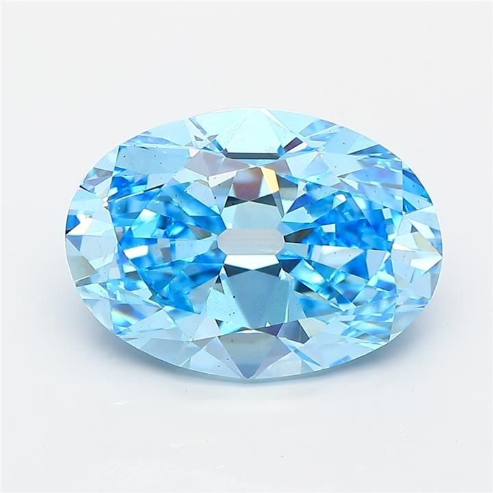 Loose Diamond - OVAL 4.57ct Fancy Vivid Blue VS2: Loose Diamond - OVAL 4.57ct Fancy Vivid Blue VS2 Source: This is a real non-mined Diamond that has been grown in a lab Shape: OVAL Carats: 4.57 Color: Fancy Vivid Blue Certification: IGI Video: