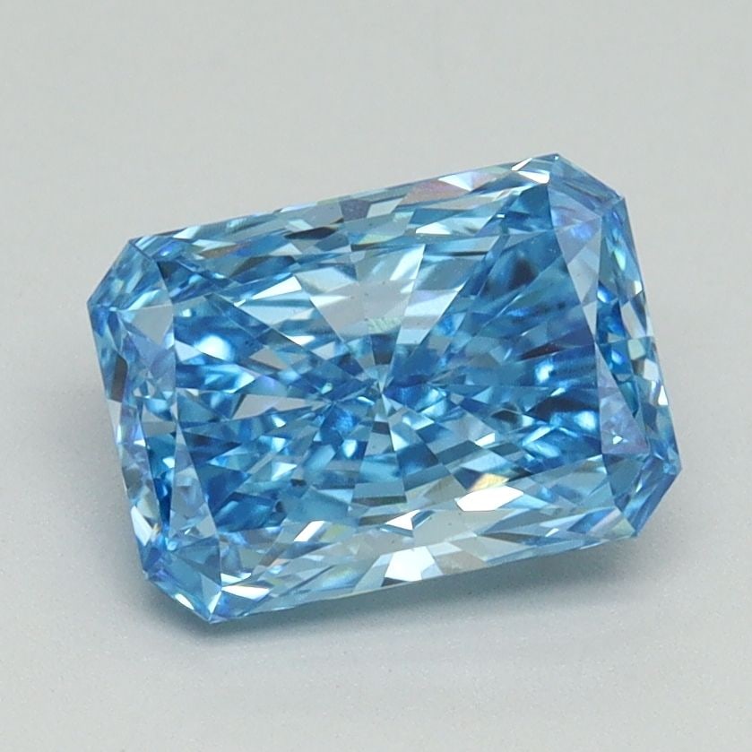 Loose Diamond - RADIANT 1.62ct Fancy Vivid Blue VS1: Loose Diamond - RADIANT 1.62ct Fancy Vivid Blue VS1 Source: This is a real non-mined Diamond that has been grown in a lab Shape: RADIANT Carats: 1.62 Color: Fancy Vivid Blue Certification: IGI Video: