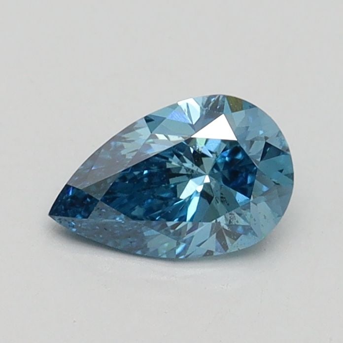 Loose Diamond - PEAR 0.5ct Fancy Vivid Blue SI1: Loose Diamond - PEAR 0.5ct Fancy Vivid Blue SI1 Source: This is a real non-mined Diamond that has been grown in a lab Shape: PEAR Carats: 0.5 Color: Fancy Vivid Blue Certification: IGI Video: Video