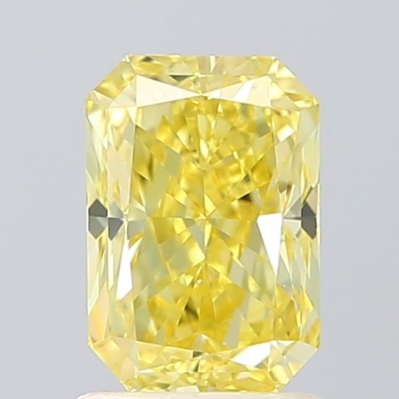 Loose Diamond - RADIANT 1.5ct Fancy Intense Yellow VS1: Loose Diamond - RADIANT 1.5ct Fancy Intense Yellow VS1 Source: This is a real non-mined Diamond that has been grown in a lab Shape: RADIANT Carats: 1.5 Color: Fancy Intense Yellow Certification: IGI V