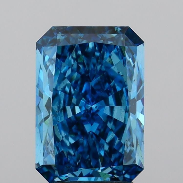 Loose Diamond - RADIANT 3.0ct Fancy Vivid Blue SI1: Loose Diamond - RADIANT 3.0ct Fancy Vivid Blue SI1 Source: This is a real non-mined Diamond that has been grown in a lab Shape: RADIANT Carats: 3.0 Color: Fancy Vivid Blue Certification: IGI Video: