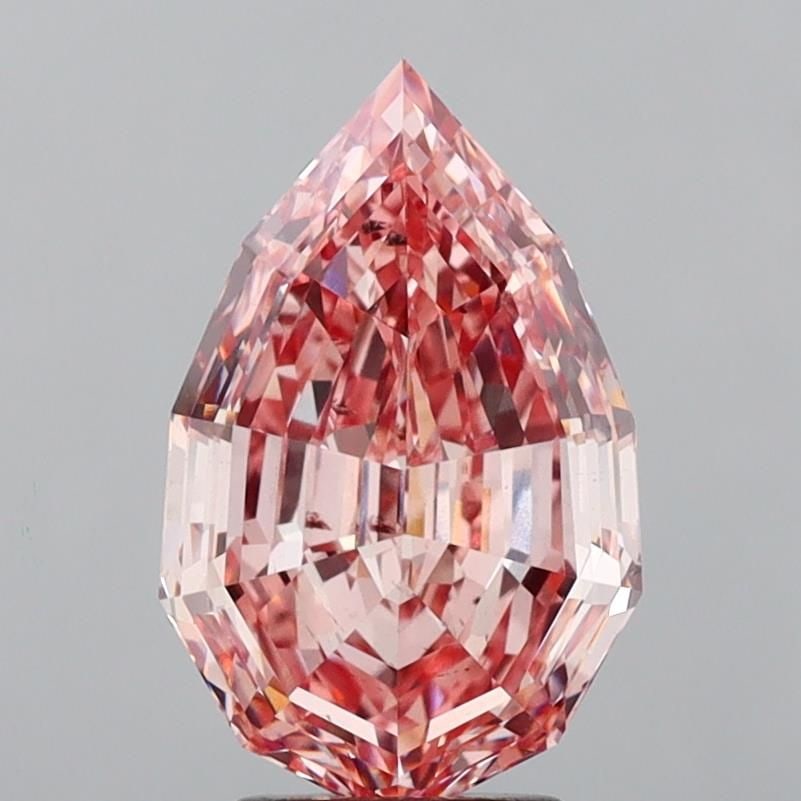 Loose Diamond - PEAR 5.17ct Fancy Intense Pink VS2: Loose Diamond - PEAR 5.17ct Fancy Intense Pink VS2 Source: This is a real non-mined Diamond that has been grown in a lab Shape: PEAR Carats: 5.17 Color: Fancy Intense Pink Certification: IGI Video: