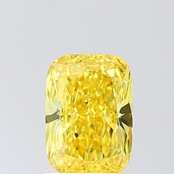 Loose Diamond - CUSHION MODIFIED 1.03ct Fancy Vivid Yellow VS1: Loose Diamond - CUSHION MODIFIED 1.03ct Fancy Vivid Yellow VS1 Source: This is a real non-mined Diamond that has been grown in a lab Shape: CUSHION MODIFIED Carats: 1.03 Color: Fancy Vivid Yellow Cert