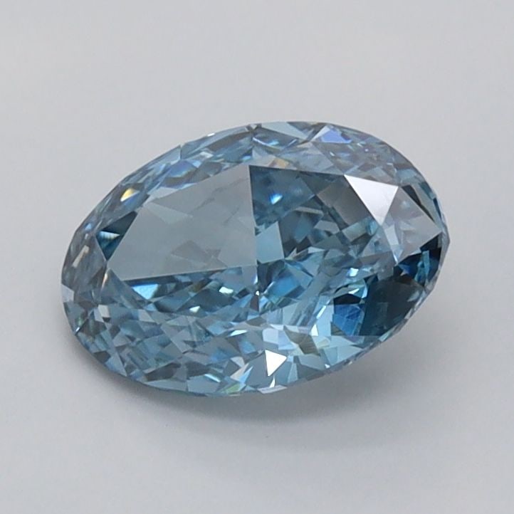 Loose Diamond - OVAL 1.02ct Fancy Vivid Blue VVS1: Loose Diamond - OVAL 1.02ct Fancy Vivid Blue VVS1 Source: This is a real non-mined Diamond that has been grown in a lab Shape: OVAL Carats: 1.02 Color: Fancy Vivid Blue Certification: IGI Video: